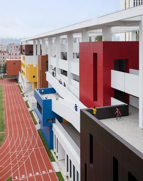 zhubo-aao and H design bring colorful outdoor learning to school in shenzhen